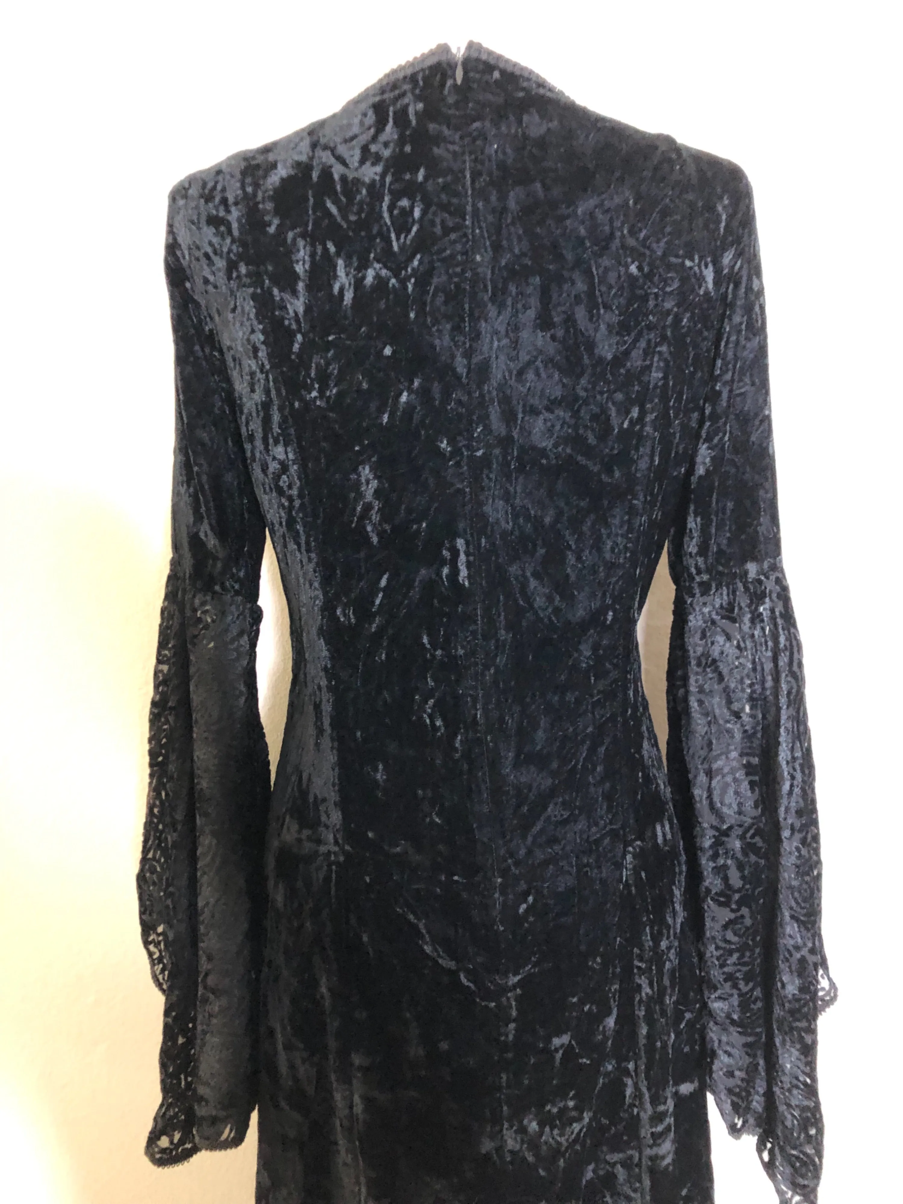 '90’s Crushed Velvet Goth/Renaissance Gown by Lipservice Los Angeles