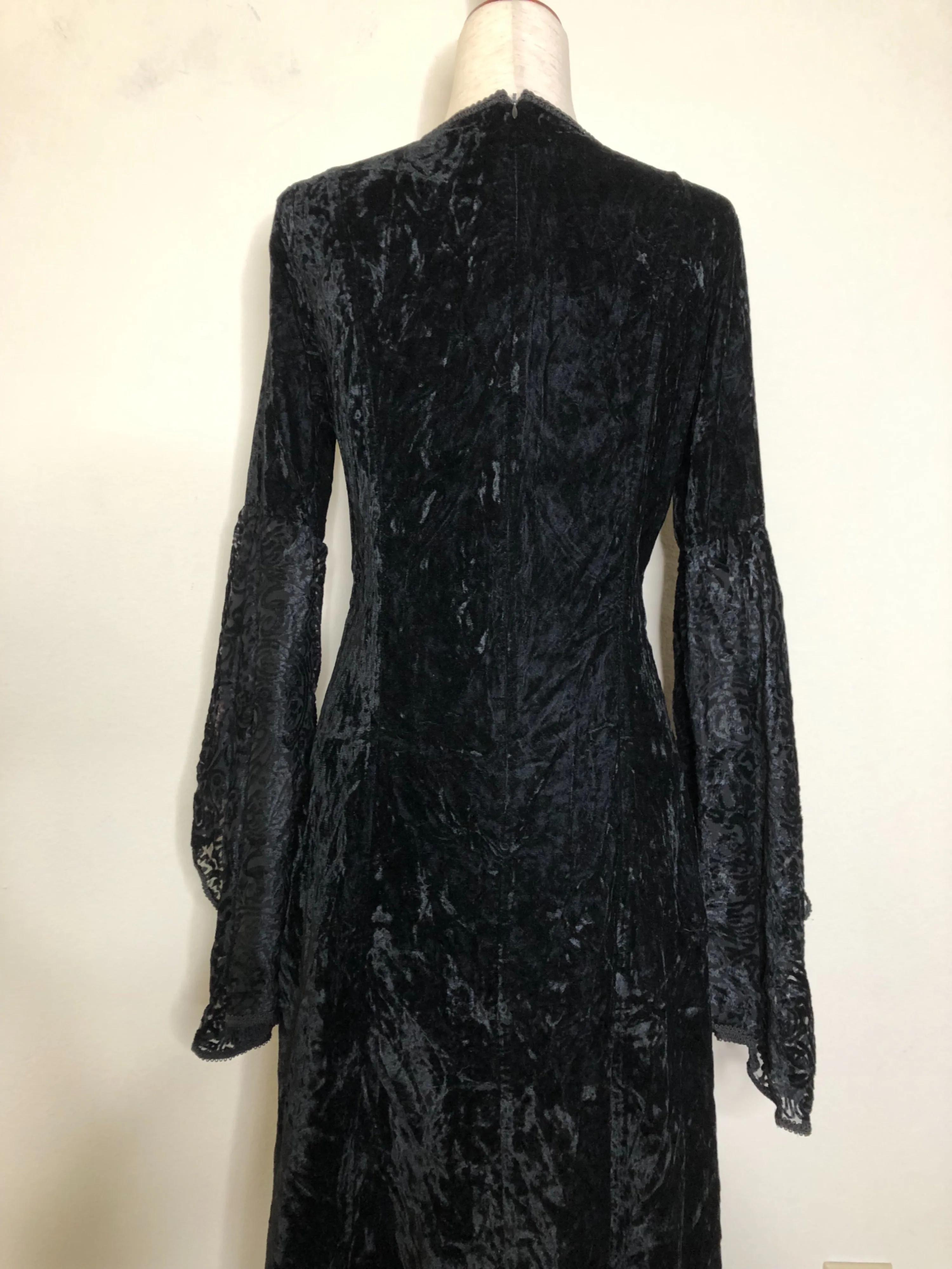 '90’s Crushed Velvet Goth/Renaissance Gown by Lipservice Los Angeles