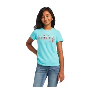 Ariat Girls Amazonite Blue Real Cactus T-Shirt 10040640