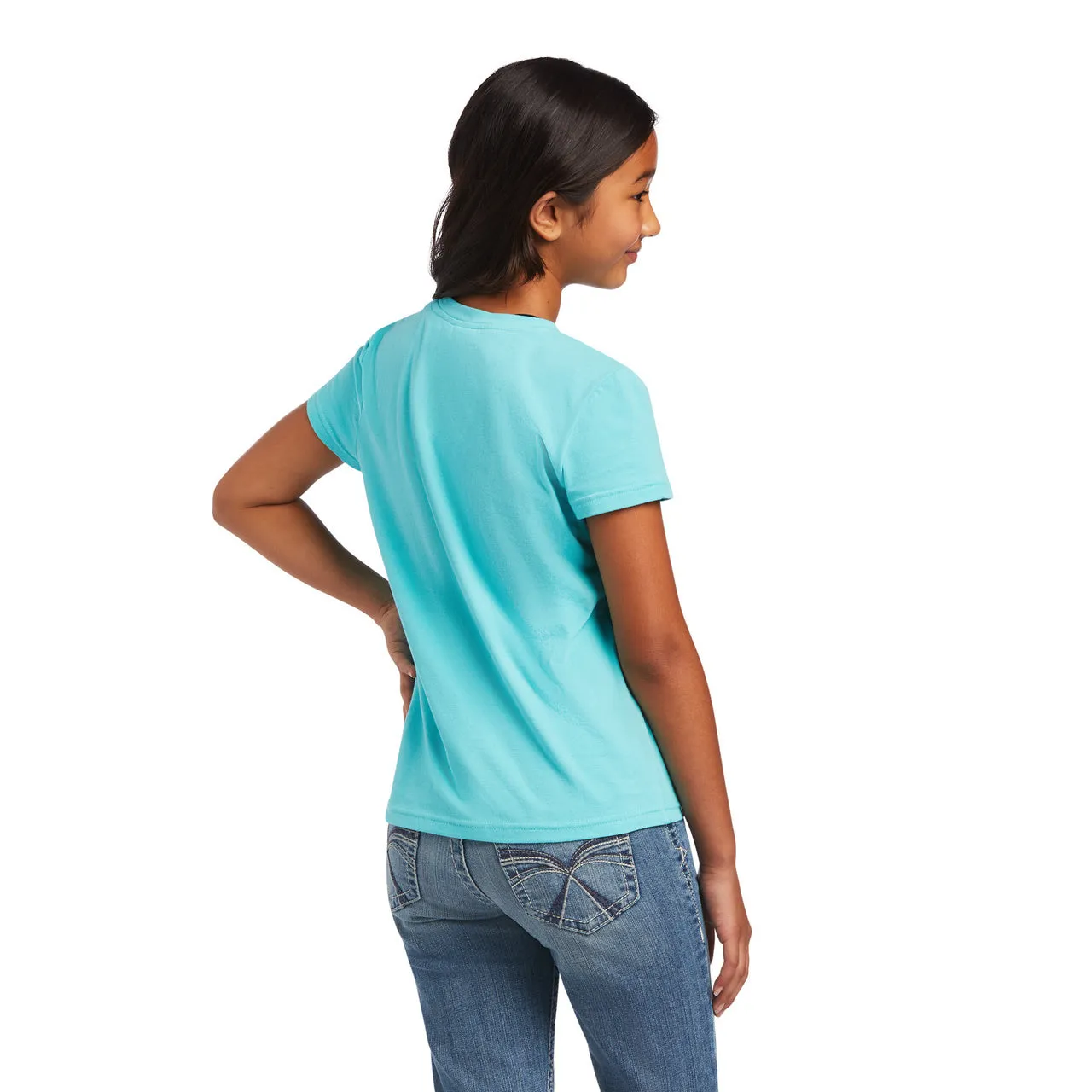 Ariat Girls Amazonite Blue Real Cactus T-Shirt 10040640