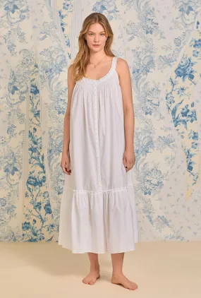 Iconic White "Shelby" Cotton Lawn Nightgown