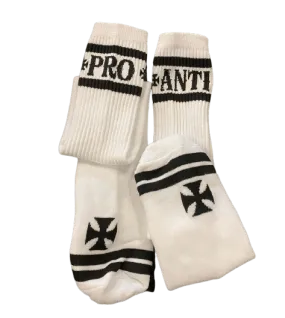 PRO-ANTI KNEE HIGH SOCKS - WHITE