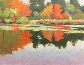 "Fall on the Charles River" by William Ternes - Tradtional New England Painting