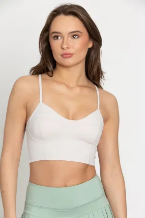 Smoke Bustier Sports Bra Top