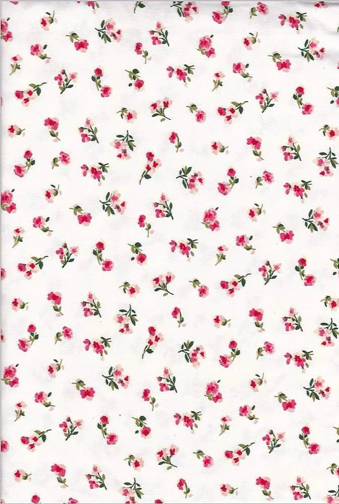 SUPER SOFT POLYESTER SPANDEX DBP / DTY BRUSHED DITSY FLORAL [NFF181209-009]