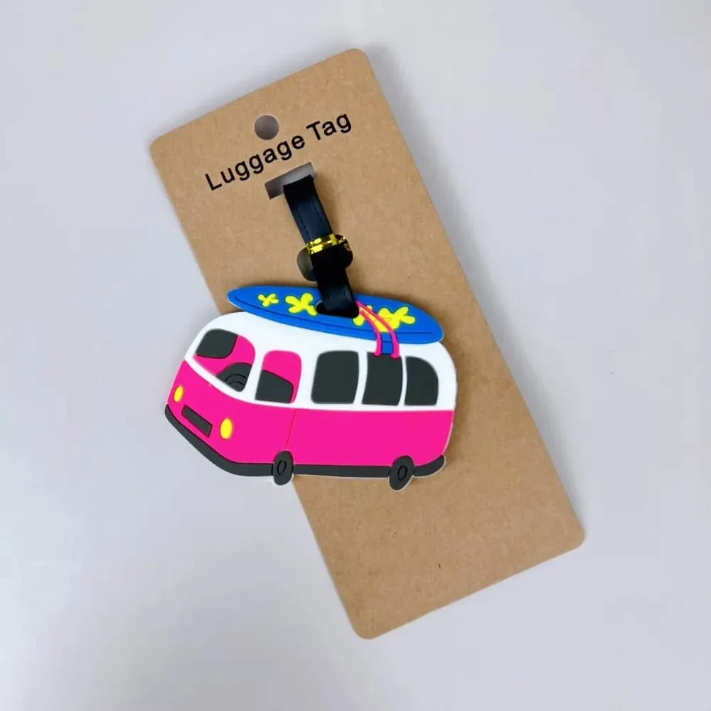 Travel Luggage Tag - Silicone Material - Animal Cartoon Prints